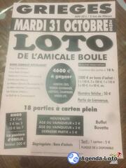 Photo du loto loto de l'Amicale Boule Grieges