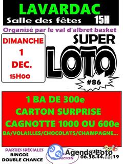 Photo du loto 15h super loto du vabasket (voir affiche)