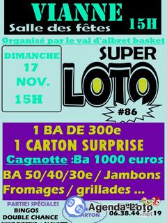 Photo du loto 15h super loto du vabasket (voir affiche)