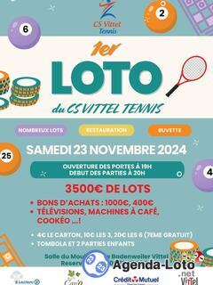 Photo du loto 1er Loto du CS Vittel Tennis