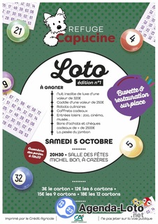 Photo du loto 1ère édition du Loto du Refuge Capucine