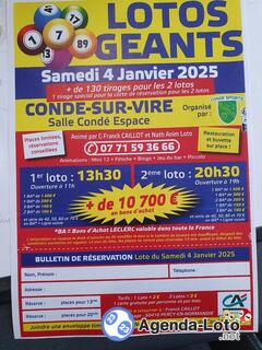 Photo du loto 2 lotos geants organises par conde sports