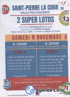 Photo du loto 2 super lotos animé par animloto35 bernard