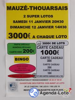 Photo du loto 2 Super Lotos du Vélo Club Thouarsais (à Mauzé-Thouarsais)