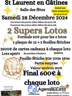 Photo du loto 2 SUPERS LOTOS Animé par Nath Animation