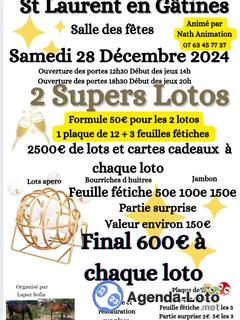 Photo du loto 2 SUPERS LOTOS Animé par Nath Animation