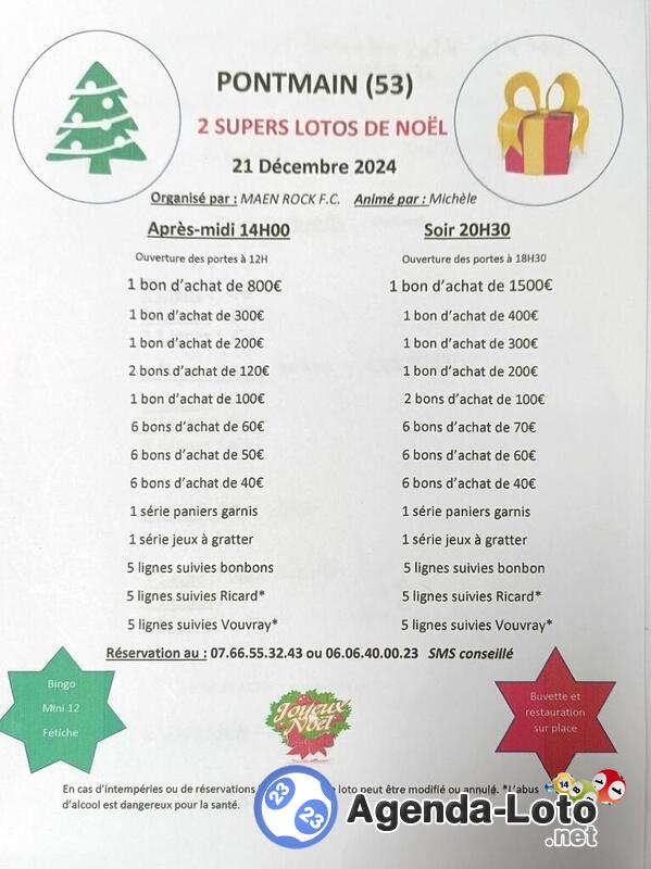 2 supers lotos de Noël