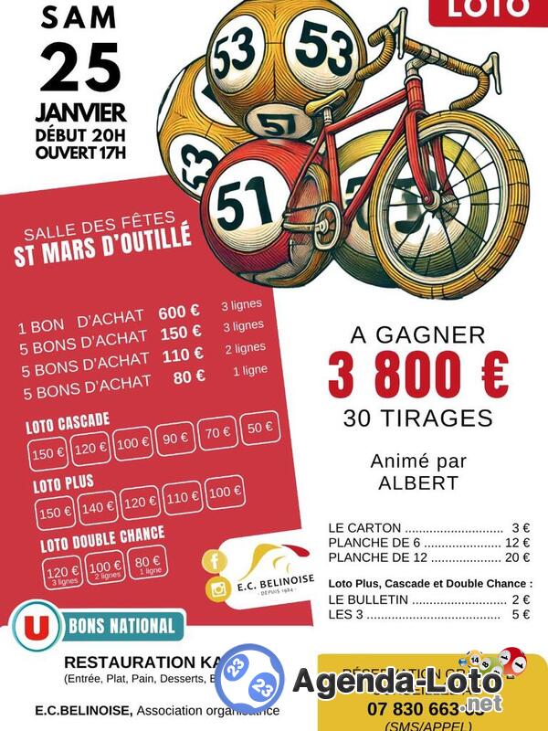 3 800e en jeu - LOTO 25 janvier 2025