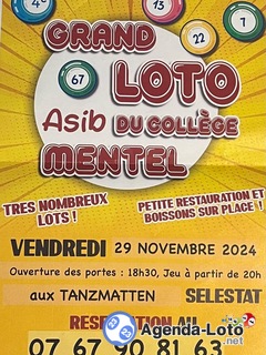 Photo du loto 4eme Grand Loto Asib du collège Mentel