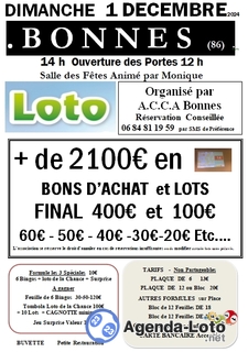 Photo du loto A.B.C. FOOT animé par Monique