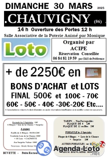 Photo du loto ACIPE animé par Monique