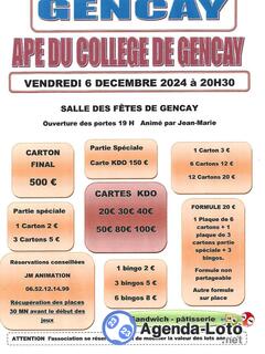 Photo du loto Ape du college de gencay