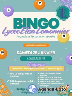 Photo du loto Bingo Elisa Lemonnier