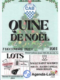 Photo du loto Cab football quine de noel