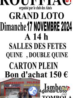 Photo du loto le clubs des aînés organisés on loto traditionnel à 14 h