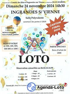 Photo du loto Comité des Fêtes Ingrandes sur vienne animé par Jean-marie