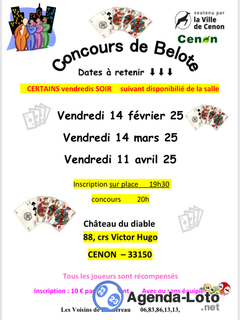 Photo du loto Concours de belote