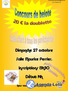 Photo du loto Concours de belote en doublette