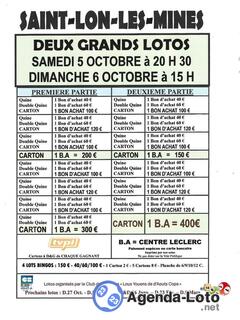 Photo du loto Deux grands lotos bingos