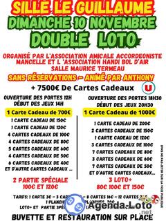 Photo du loto double loto amicale accordéon mancelle et handi bol d'air