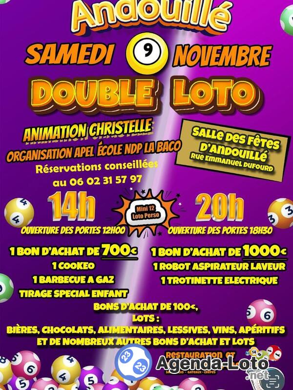 Double loto animation christelle