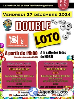 Photo du loto Double LOTO du Football Club du Haut Vendômois