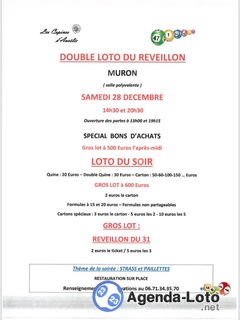 Photo du loto Double loto du réveillon