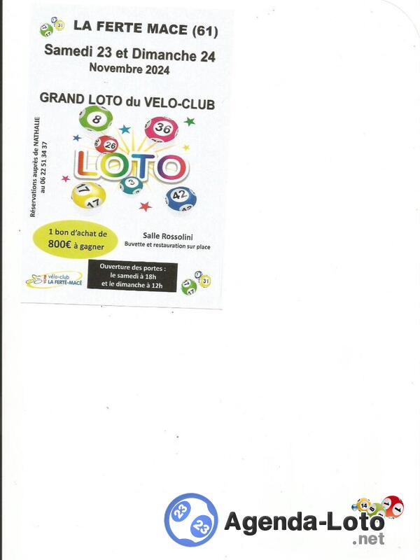 DOUBLE LOTO du vélo Club de la Ferté