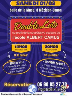 Photo du loto Double Loto de l'école Albert Camus