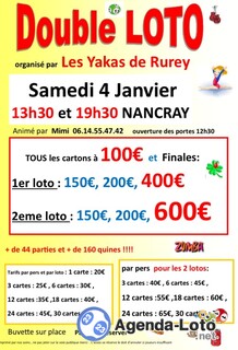 Photo du loto double loto les yakas de RUREY