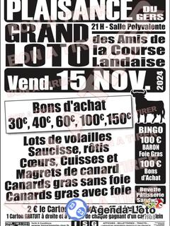 Photo du loto Grand loto des Amis de la Course Landaise