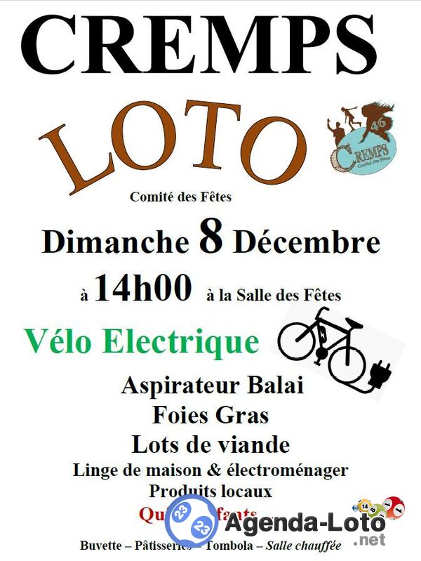 Grand Loto annuel du comité des fêtes