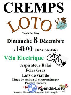 Photo du loto Grand Loto annuel du comité des fêtes