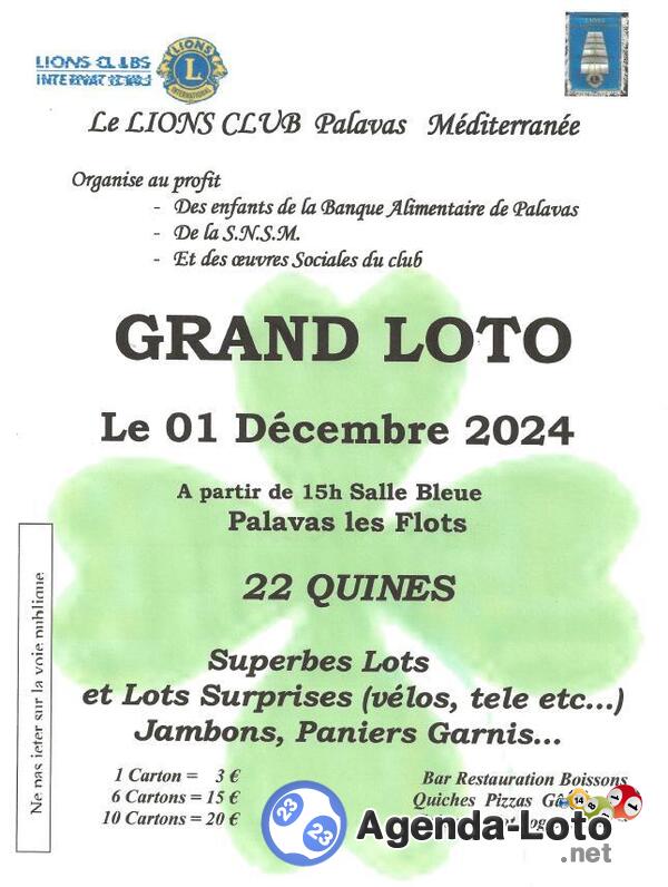 Grand LOTO annuel du LIONS CLUB