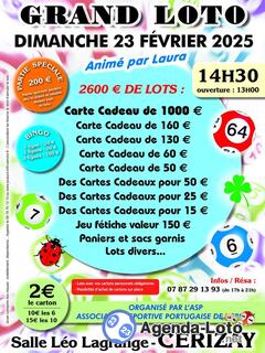 Photo du loto Grand loto asso sportive portugaise football de cerizay