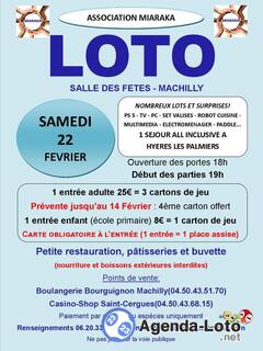 Photo du loto Grand loto Association MIARAKA