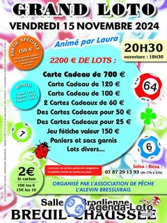 Photo du loto Grand loto association de peche l 'alevin bressuirais