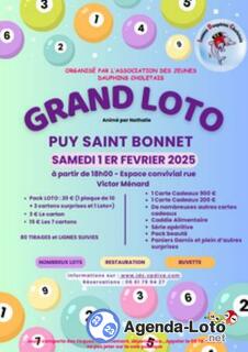 Photo du loto Grand loto au puy saint bonnet