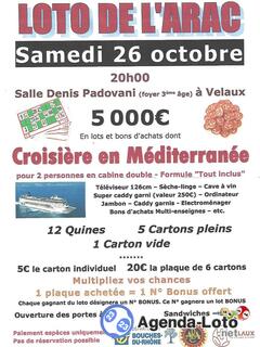 Grand loto d'Automne de l'ARAC