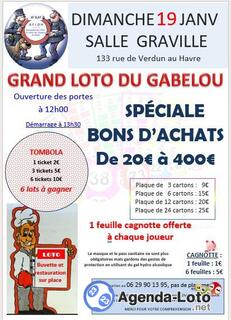 Photo du loto Grand loto à bons d'achat du Gabelou