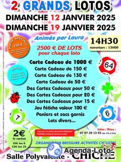 Photo du loto Grand loto bressuire activites cyclistes