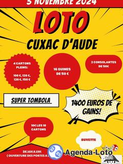 Photo du loto Grand loto à cuxac-d'aude