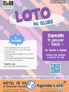 Photo du loto Grand loto du CLuBB