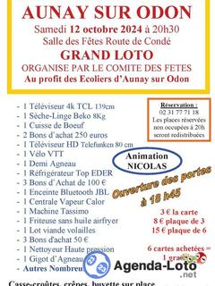 Photo du loto Grand Loto du Comité des Fêtes au profit des Ecoles