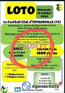 Photo du loto Grand loto du FC Offranville