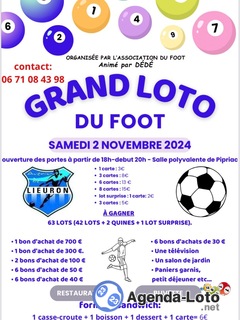 Photo du loto Grand loto du foot AV. lieuron