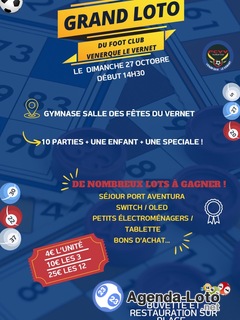 Photo du loto Grand loto du foot Venerque le Vernet