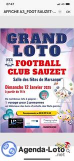 Photo du loto Grand loto du Football Club Sauzet