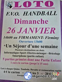 Photo du loto Grand loto du f.v.o handball de firminy