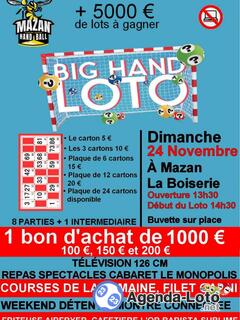 Photo du loto Grand loto du handball de mazan